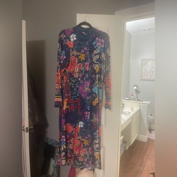 Johnny Was Multicolor Floral Maxi Dress - Picture 2 of 2